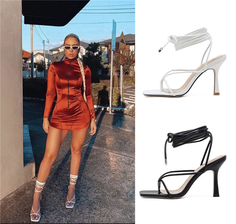 Immagine prodotto: Sandale Laçée Minimaliste – Tendance et Sensualité